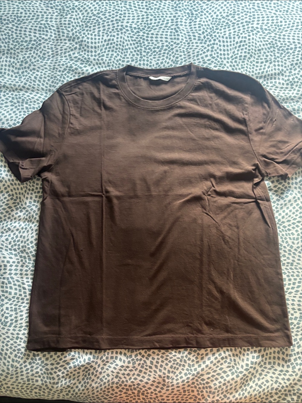 Zara Classic woman’s Crewneck T-Shirt - Brown
